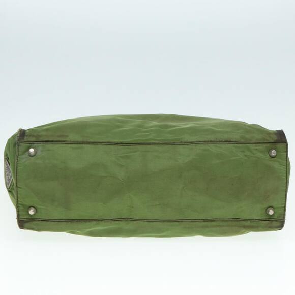 PRADA Hand Bag Nylon Khaki Silver - Picture 5 of 16